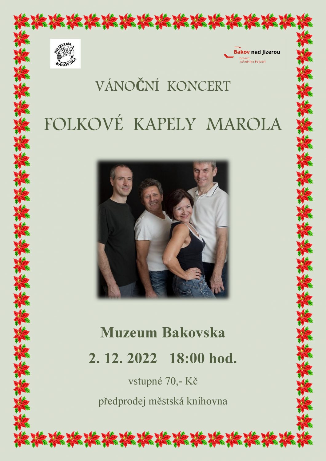 Vánoční koncert kapely Marola